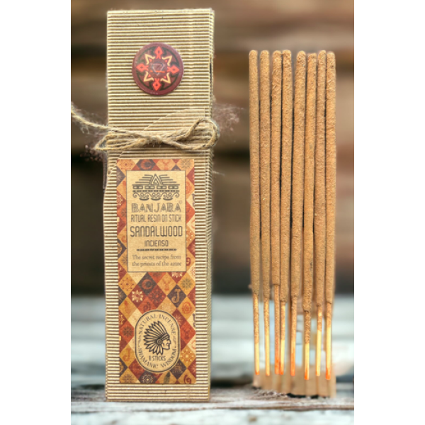 Incense Sticks Banjara Ritual Resin on Stick SANDALWOOD
